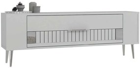 Έπιπλο Τηλεόρασης Retrolp 475OLV2948 120x26,4x48,2cm White-Silver