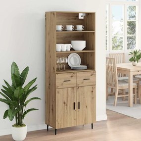 vidaXL Highboard 2 pcs Artisan Oak 69,5 x 32,5 x 180 εκ
