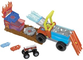 Πίστα Πυροσβεστικό Hot Wheels HPN73 Monster Trucks Arena Smashers Color Shifters Multi Mattel