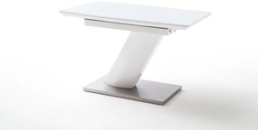 Τραπεζαρία Ανοιγόμενη Λευκή Λάκα 140(180)x80x76