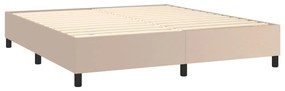 ΚΡΕΒΑΤΙ BOXSPRING ΣΤΡΩΜΑ&amp;LED ΚΑΠΟΥΤΣΙΝΟ 180X200 ΕΚ. ΣΥΝΘ. ΔΕΡΜΑ 3139342