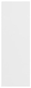 Παπουτσοθήκη Λευκή Δρυς 54x34x100,5 εκ. από Επεξεργασμένο Ξύλο - Λευκό