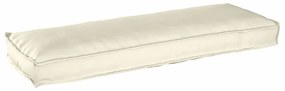 vidaXL Μαξιλάρι παλέτας για πάγκο Κρεμ 120 x 40 x 8 εκ Ύφασμα Oxford