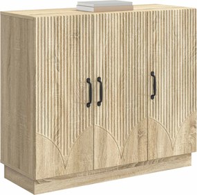 vidaXL Πλαϊνό γραφείο Sonoma Δρυς 89 x 34,5 x 77 εκ.