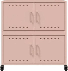 vidaXL Ντουλάπι Ροζ 68x39x72 εκ. από Ατσάλι