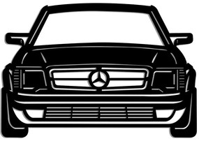 Διακοσμητικό Τοίχου Mercedes Benz AMG 80S 891TNL3444 60x42cm Black Wallity Μέταλλο