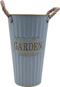 Γαλάζιο Μεταλλικό Κασπώ σε Vintage Στυλ 18x30cm