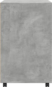 vidaXL Ντουλάπι Τροχήλατο Γκρι Σκυρ. 60x48x81 εκ. από Επεξ. Ξύλο