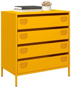 vidaXL Ντουλάπι Μουσταρδί 68x39x73,5 εκ. από Χάλυβα Ψυχρής Έλασης