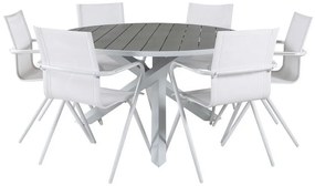 Σετ Τραπέζι και καρέκλες Dallas 2129, Polyξύλο, Μέταλλο, Ύφασμα | Epipla1.gr
