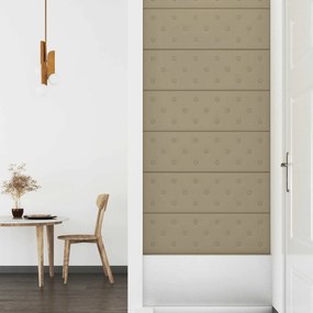 vidaXL Κεφαλάρι Τοίχου 12 pcs Καπουτσίνο 90 x 30 cm Τεχνητό Δέρμα