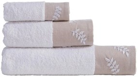 Πετσέτες Amaranta (Σετ 3τμχ) White Nef-Nef Homeware Σετ Πετσέτες 70x140cm 100% Cotton