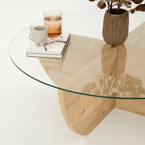 Coffee Table Lily - Sapphire Oak Sapphire Oak