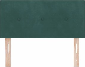 vidaXL Κεφαλάρι Σκούρο Πράσινο 80 cm Βελούδο