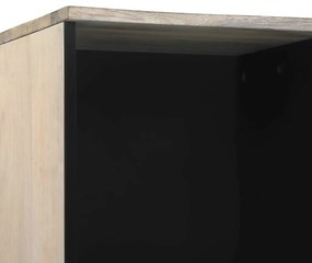 vidaXL Ντουλάπι Μπάνιου με ράφι Καφέ και Μαύρο 38 x 33 x 160 εκ.