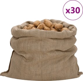 vidaXL Σακιά Γιούτας 30 Τεμ. 100 x 110 εκ. από Γιούτα 340 gsm