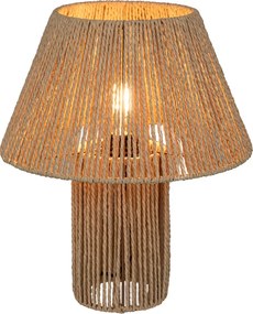 Επιτραπέζιο φωτιστικό Lilo pakoworld φυσικό Φ32x38εκ