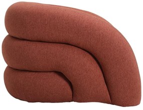 Πολυθρόνα Lexy ύφασμα σε κεραμιδί απόχρωση 100x89.5x60εκ 100x89.5x60 εκ.