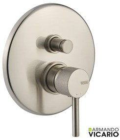 Armando Vicario INDUSTRIAL Μίκτης εντοιχισμού 2 εξόδων με εκτροπέα Inox Finish