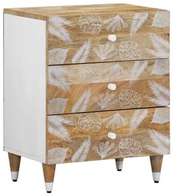 vidaXL Κομοδίνο 50 x 33 x 60 εκ. από Μασίφ Ξύλο Μάνγκο