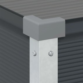 vidaXL Γλάστρα Ανθρακί 100 x 45 x 90 εκ. Επικαλυμμένος Χάλυβας