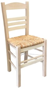 Καρέκλα Καφενείου Σίφνος Αβαφη P969  Ε0 43Χ40Χ87 cm Wood, Mat
