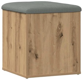 vidaXL Πάγκος αποθήκευσης  Artisan Oak 42x42x45 cm Κατασκευασμένο ξύλο