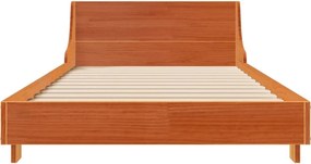 vidaXL Σκελετός Κρεβ. Χωρίς Στρώμα Καφέ Κεριού 90x200 εκ Μασίφ Πεύκο