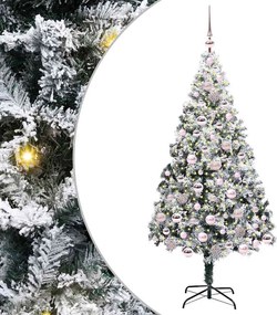 vidaXL Τεχνητό Χριστουγεννιάτικο Δέντρο με 300 LED Λευκό 180 cm