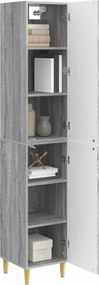 vidaXL Σετ Ντουλαπιών 2 τμχ. Γκρι Sonoma Επεξεργασμένο Ξύλο