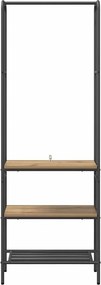 vidaXL Ράφι Ρούχων Artisan Oak 60 x 30 x 171 εκ Επεξεργασμένο Ξύλο