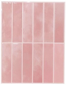 vidaXL Ορθογώνιο Πλακάκι 10 pcs Ροζ 29 x 22.9 εκ. Πολυουρεθάνη και PET