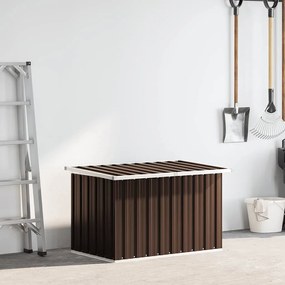 vidaXL Μπαούλο Αποθήκευσης Κήπου Καφέ 109 x 67 x 65 εκ.