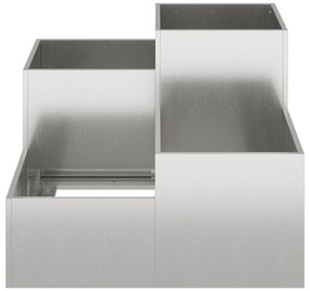 vidaXL Κήπος Γλάστρα 100x100x60 εκ Ανοξείδωτος Χάλυβας