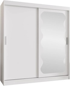 Ντουλάπα Spoti 180 Συρόμενη-Λευκό