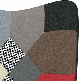vidaXL Πολυθρόνα Relax Σχέδιο Patchwork Υφασμάτινη