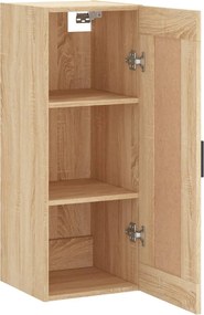 vidaXL Ντουλάπι Τοίχου Sonoma Δρυς 34,5 x 34 x 90 εκ. Επεξεργ. Ξύλο