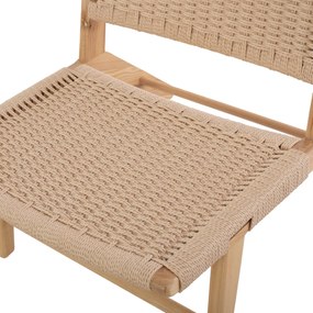 Πολυθρόνα ANIKA C8917.01 Ξύλινη με Πλέξη Σχοινί 67,5x75x73,5Yεκ. 67.5x75x73.5 εκ.