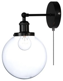 Απλίκα Τοίχου Aca Taro OD90681WB Black