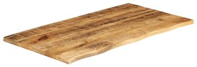 vidaXL Επιφάνεια Τραπεζιού 120x60x2,5 εκ. Live Edge Μασίφ Ξύλο Μάνγκο
