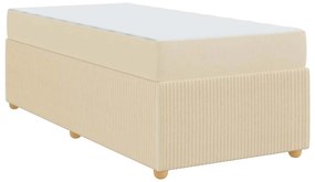vidaXL Σκελετός Κρεβατιού Άλλο Κρεμ 80 x 200 cm ύφασμα