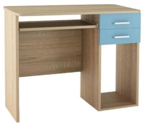 SARFURNITURE Γραφείο παιδικό με 2 συρτάρια σιέλ SAR-111281
