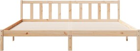 vidaXL Πλαίσιο Κρεβατιού Μακρύ Χωρίς Στρώμα 200x220 εκ Μασίφ Πεύκο