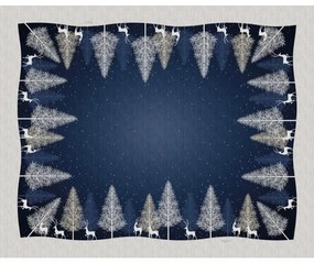 Τραπεζομάντηλο Christmas 2043 Blue 145x180 - Saint Clair