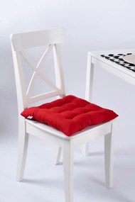 Stewehome Μαξιλάρι καρέκλας με 9 ραφές και κορδόνια δέσιμου μοβ 42x42 cm
