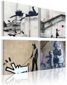 Πίνακας - Banksy - four orginal ideas 90x90