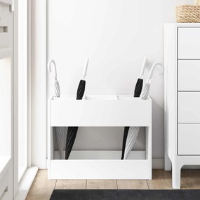 vidaXL Σχέδιο &amp; βάση αποθήκευσης με αποθήκευση Λευκό 65 x 24 x 50 εκ