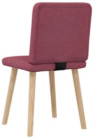 vidaXL Καρέκλες Τραπεζαρίας 2 τεμ. Μπορντό Υφασμάτινες
