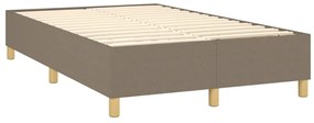 vidaXL Σκελετός Κρεβατιού Χωρίς Στρώμα Taupe 120x200 εκ. Υφασμάτινο