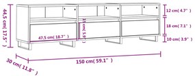 ΈΠΙΠΛΟ ΤΗΛΕΟΡΑΣΗΣ ΚΑΠΝΙΣΤΗ ΔΡΥΣ 150X30X44,5 ΕΚ. ΕΠΕΞ. ΞΥΛΟ 831305